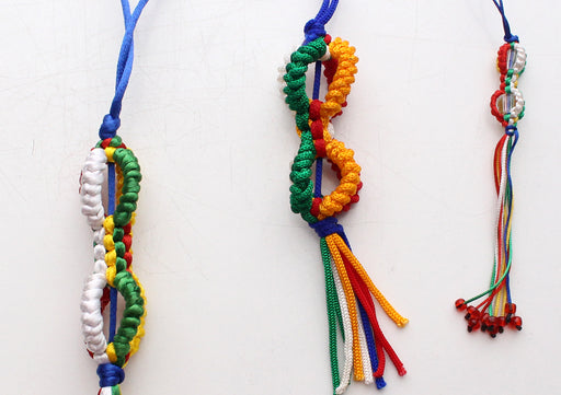 Colorful Braided Dorjee Car Hanging Amulet - nepacrafts