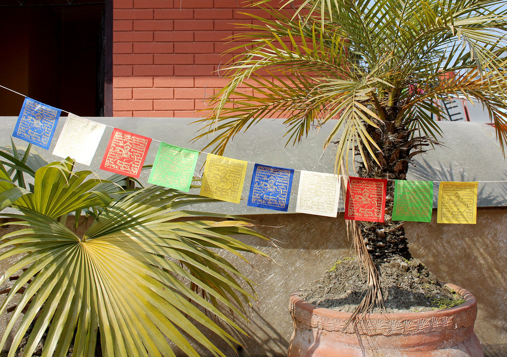 Tibetan Prayer Flags Windhorse from Handmade Lokta Paper