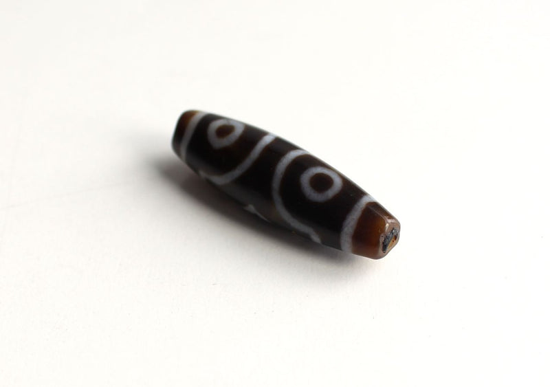 42 mm Three Eyed Dzi Bead - nepacrafts