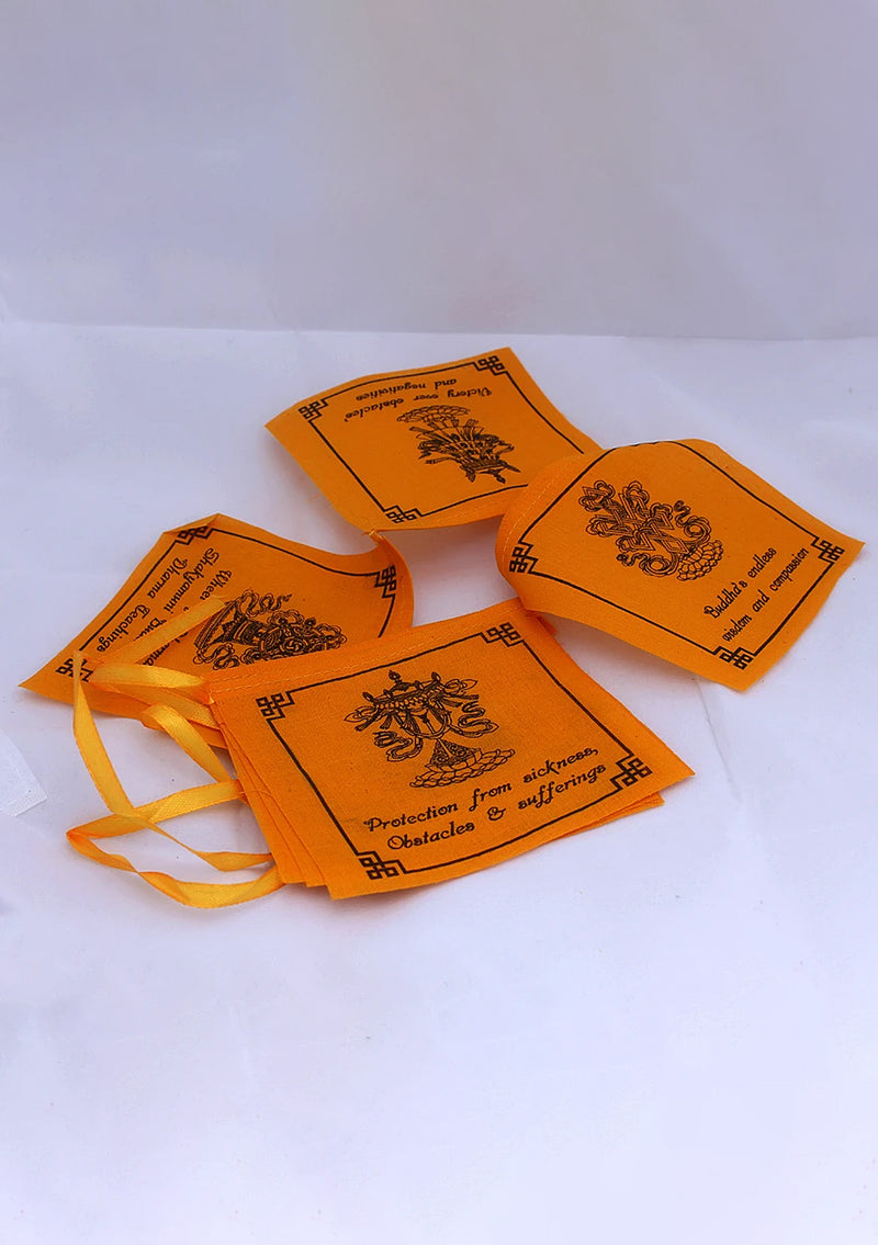 Eight Auspicious Symbol Prayer Flags
