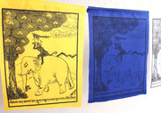 The Four Harmonious Animals Prayer Flags - nepacrafts