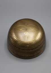Double Dorjee And Tibetan Mantras Singing Bowl - nepacrafts