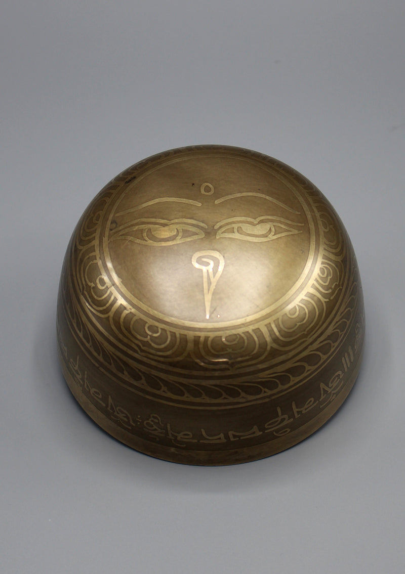 Double Dorjee And Tibetan Mantras Singing Bowl - nepacrafts