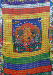 Zambala Vertical Tibetan Prayer Flags with Color Print - nepacrafts