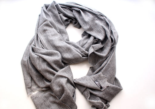 Light Gray 100% Cashmere Blanket - nepacrafts