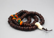 Flat Beads Cut Design Bodhi Meditation Mala with Counter - nepacrafts