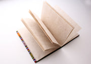 Colorful Design Bhutanese Fabric Hard Cover Lokta PaperJournal Book - nepacrafts