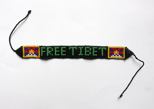 Free Tibet Assorted Pattern Green Glass Beads Unisex Bracelet - nepacrafts