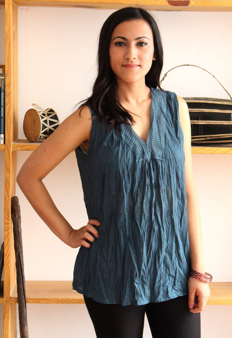 Soft Cotton Women's Summer Tops - nepacrafts
