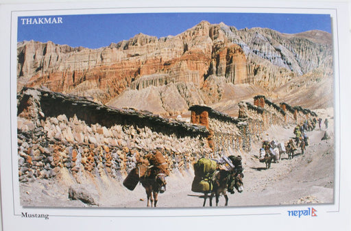 Blessed Land of Mustang Postcard Nepal - nepacrafts