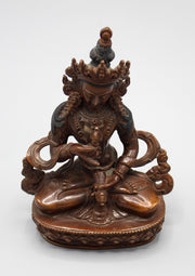 Copper Oxidized Bodhisattva Vajrasattva Statue - nepacrafts