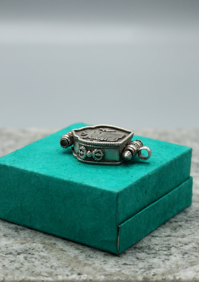 Silver Sterling 925 Tibetan Kalachakra Ghau Pendant