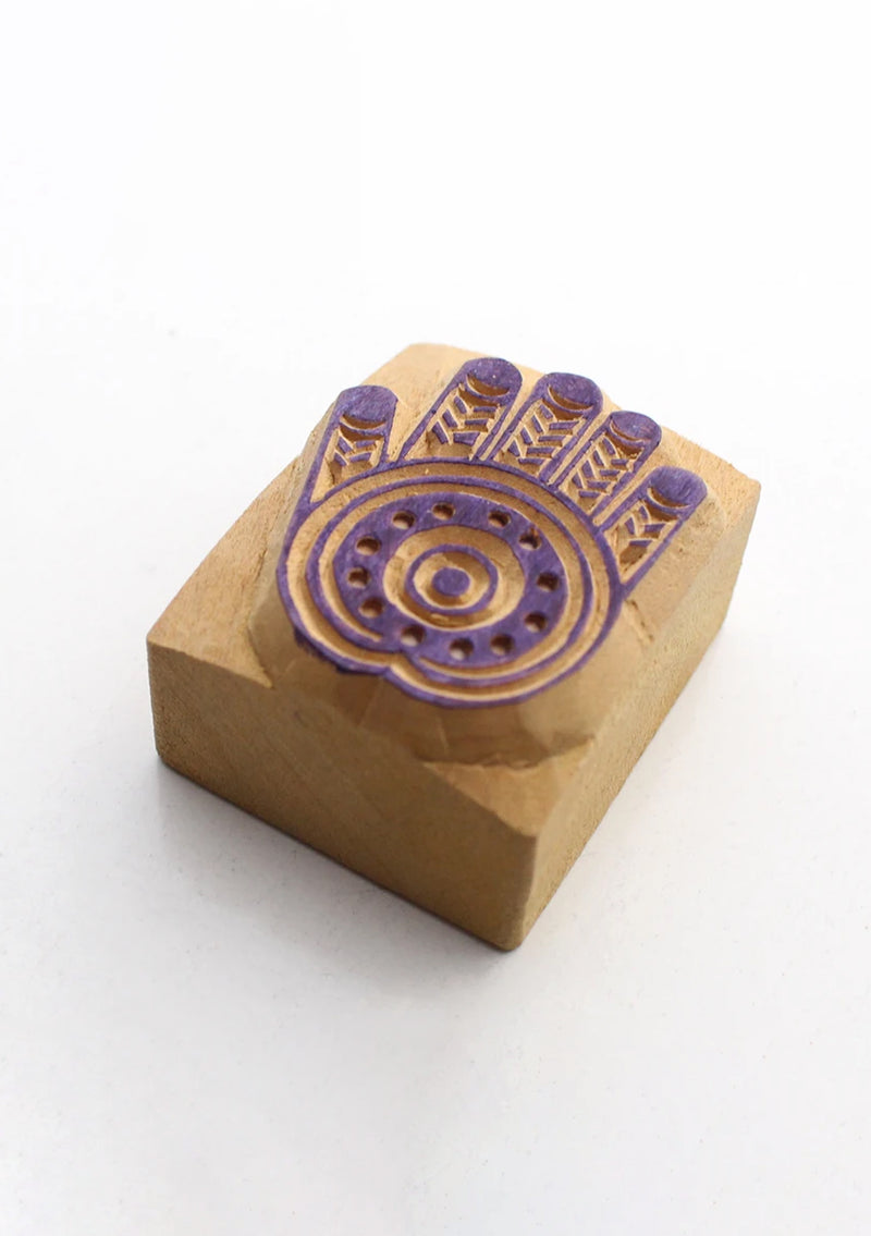 Blessing Palm Wooden Block Print Stamp