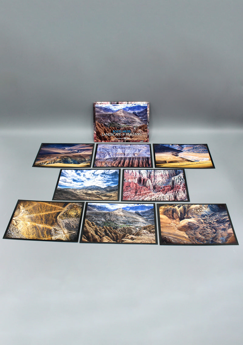 8 Packs of Landscape of Mustang Postcards by Luigi Fieni
