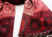 Flower Mandala Hand Loomed Red Yak Wool Shawl - nepacrafts
