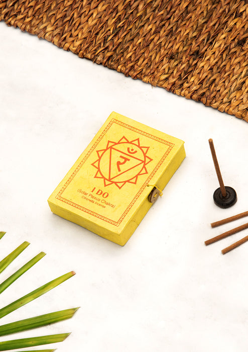 Solar Plexus Chakra Citronella Tibetan Incense Gift Box