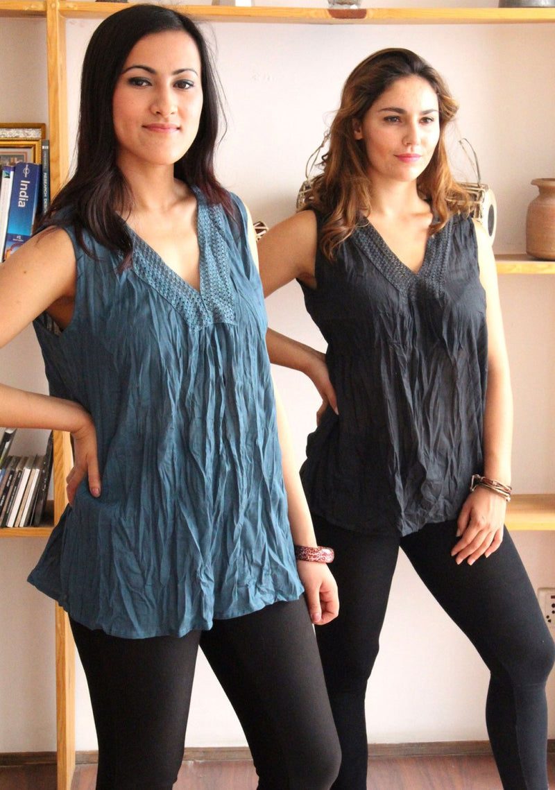 Soft Cotton Women's Summer Tops - nepacrafts