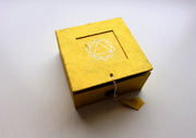 Solar Plexus Painted Singing Bowl with Cushion and Stupa Stick in a Gift Box - nepacrafts