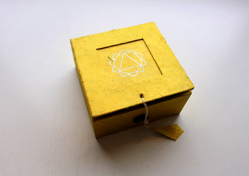 Solar Plexus Painted Singing Bowl with Cushion and Stupa Stick in a Gift Box - nepacrafts