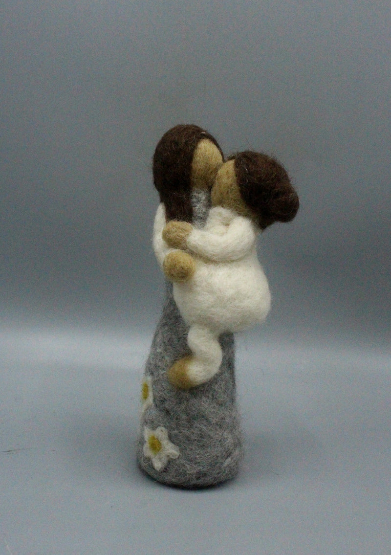 Saint Anne with Baby Mary Felt Doll