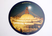 Anti Slip and Soft Rubber Bouddhanath Stupa Printed Round Mousepad Mat - nepacrafts