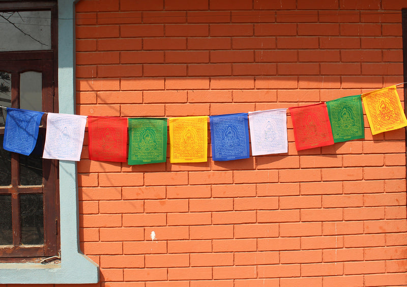 Medicine Buddha  Healing Tibetan Prayer Flag
