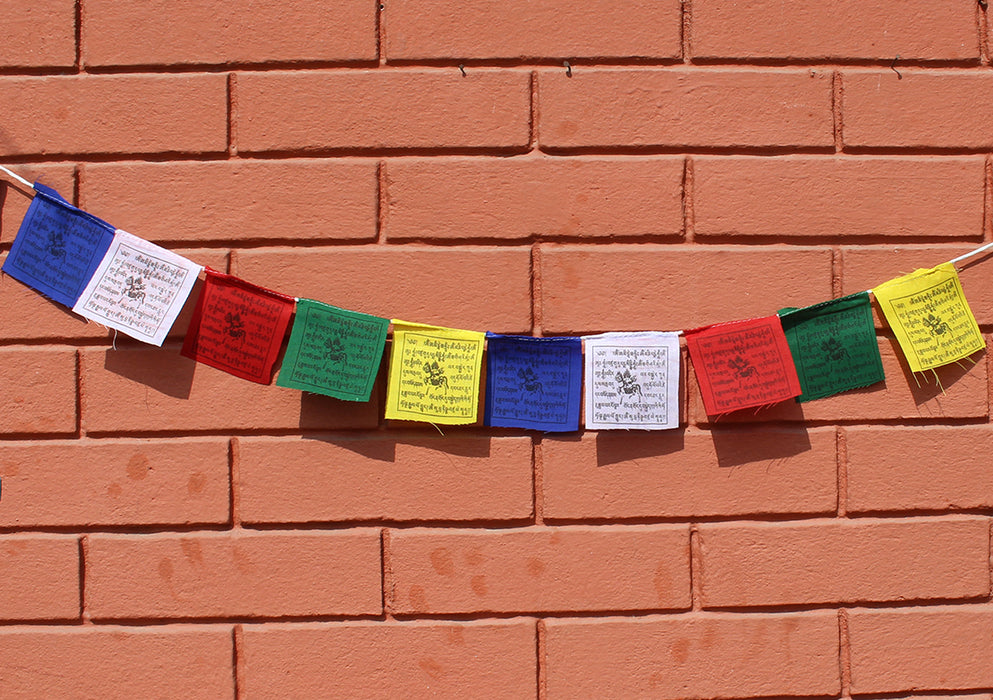 Mini Polyester Windhorse Prayer Flags, Tibet Flags
