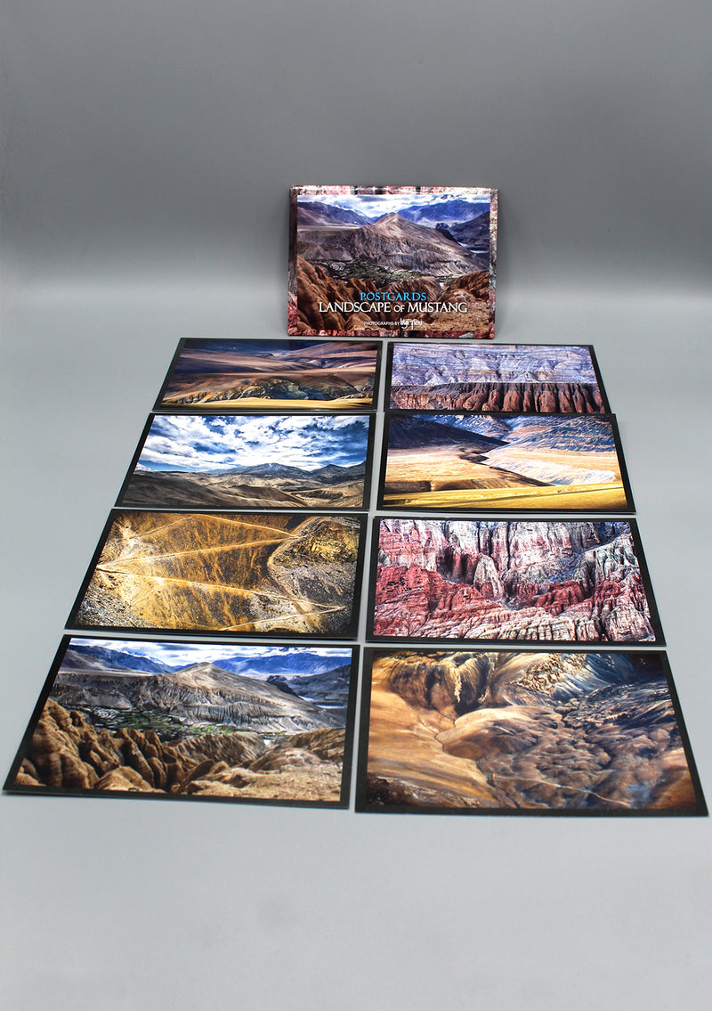 8 Packs of Landscape of Mustang Postcards by Luigi Fieni