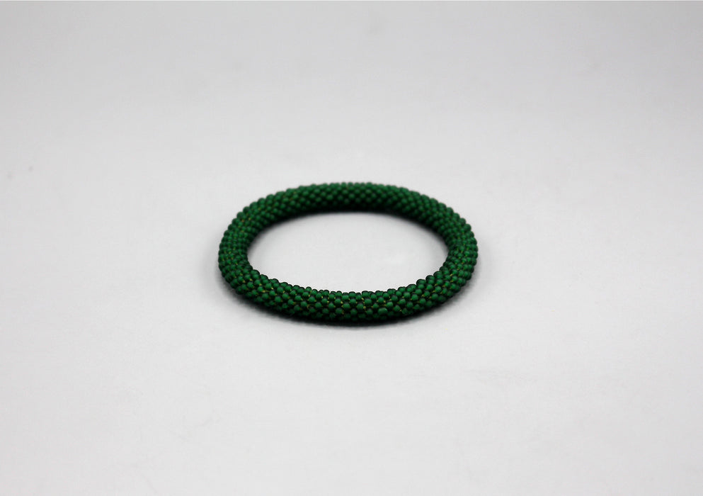 Dark Green Roll on Bracelet - nepacrafts