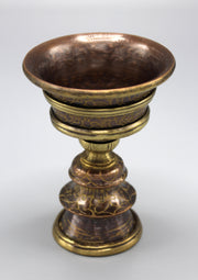 Fine Carving Tibetan Buddhist Butter lamp - nepacrafts