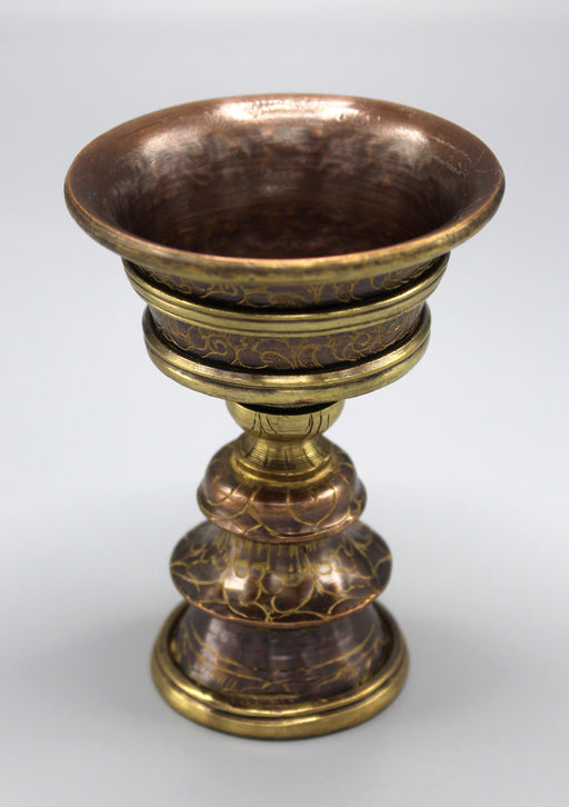 Fine Carving Tibetan Buddhist Butter lamp - nepacrafts