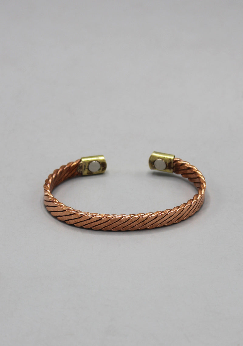 Flattened Copper Unisex Bracelet
