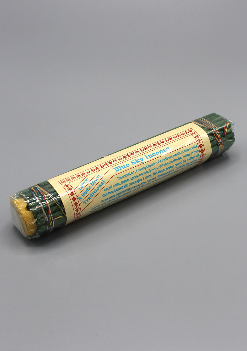 Lemon and Herbs Mixed Blue Sky Tibetan Incense