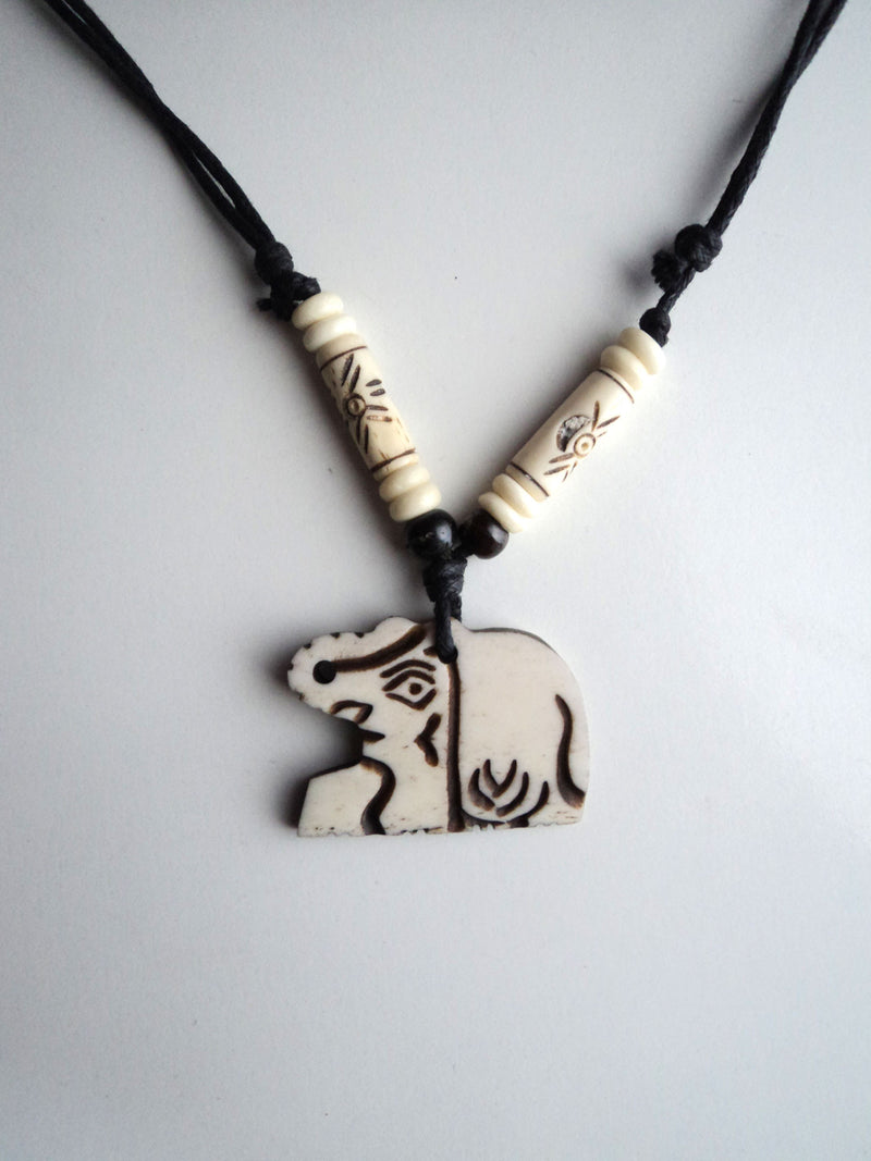 Handcrafted Elephant Pendant Necklace - nepacrafts