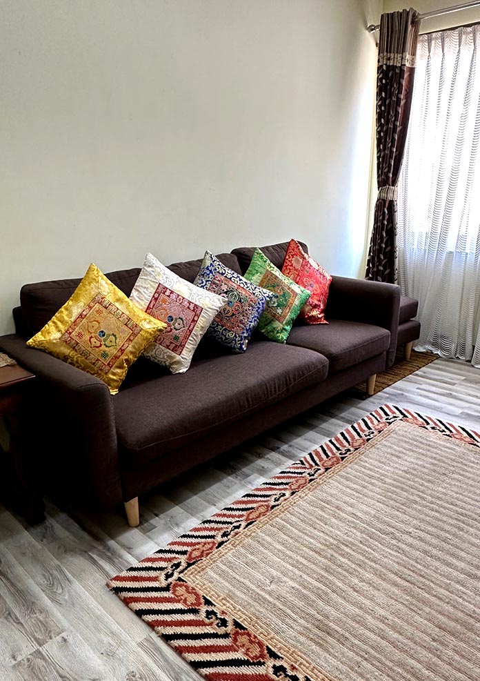 Handmade Double Dorjee Sofa Seat Cushion Cover