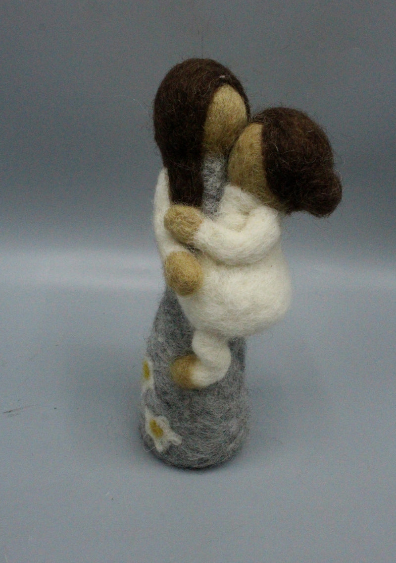 Saint Anne with Baby Mary Felt Doll