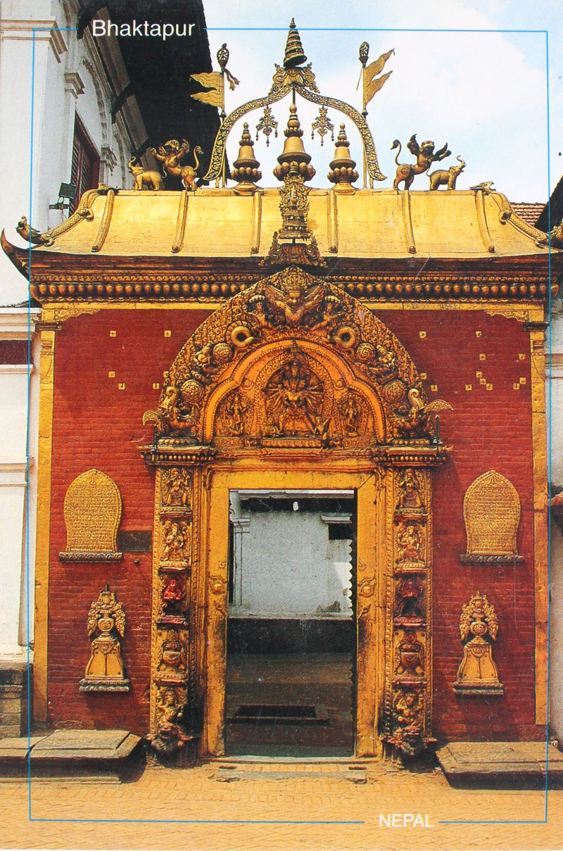 Golden Gate Bhaktapur Postcard Nepal - nepacrafts
