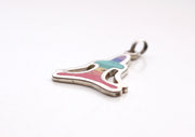 7 Chakra Meditating Buddha White Metal Pendant - nepacrafts