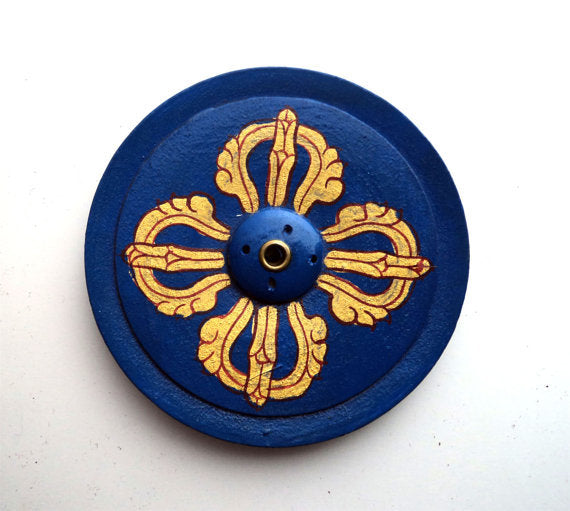 Double Dorjee Wooden Incense Burner