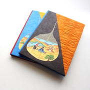 A Tradition Nepali Fest, Handpainted Lokta Paper Journal - nepacrafts
