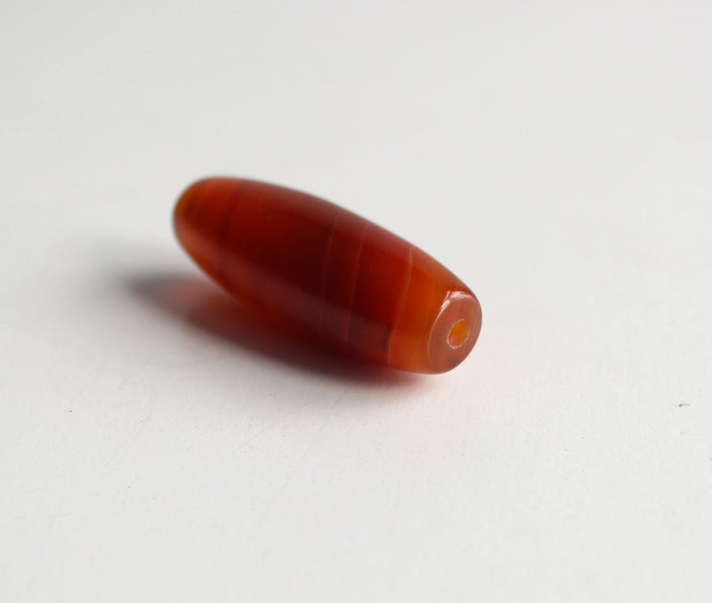 39mm Tibetan Red Agate Dzi Bead - nepacrafts