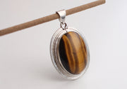Eye Catching Tiger Eye Stone 925 Silver Sterling Pendant - nepacrafts