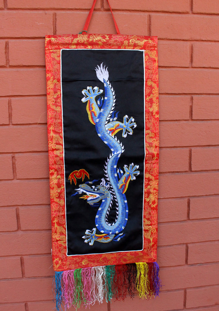 Dragon Embroidery Wall Hanging Banner - nepacrafts