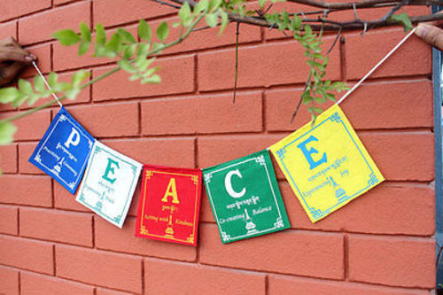 PEACE Prayer Flags