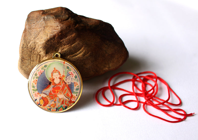 Guru Padhmasambhava Printed Tibetan Buddhist Locket - nepacrafts