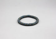 Gray and Blue Multicolor Roll on Bracelet - nepacrafts