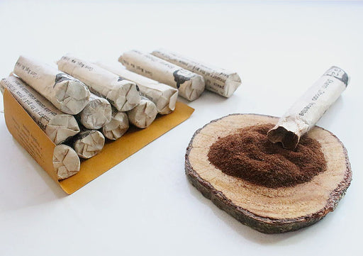 Shanti Dhupayan Set of 12 Tube Powder incense - nepacrafts
