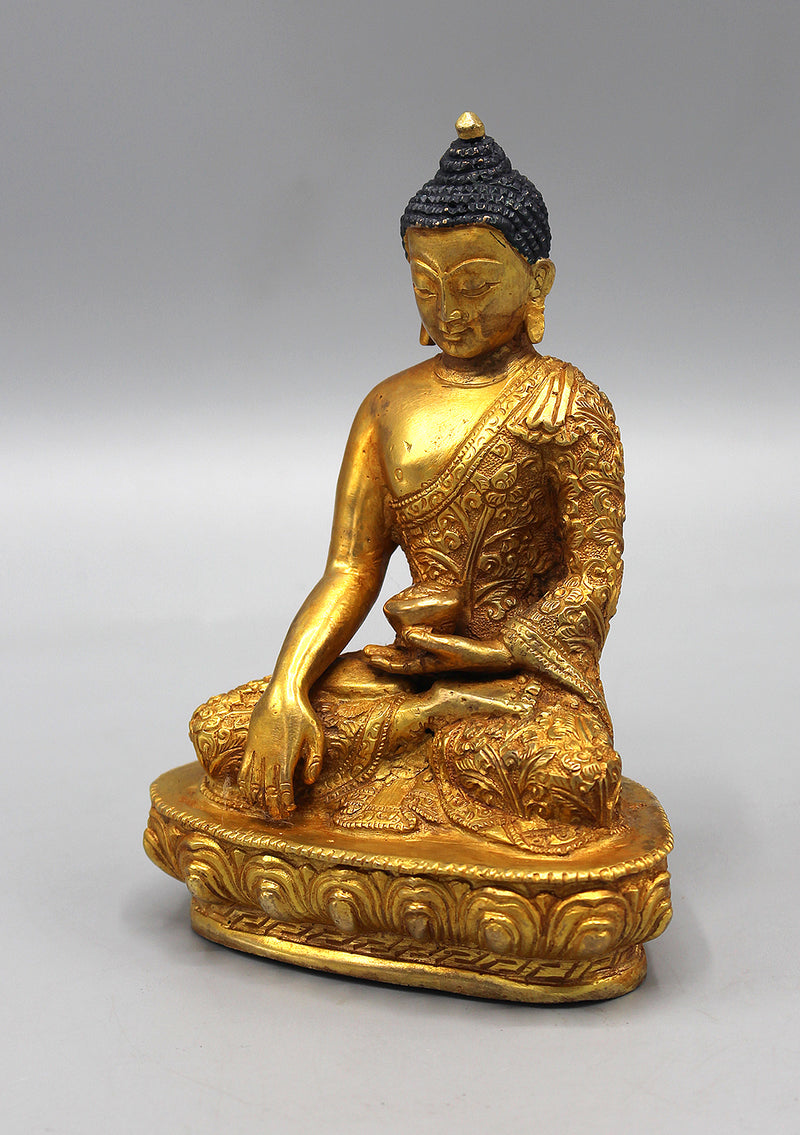 Fully Gold Plated Shakyamuni Statue BST008