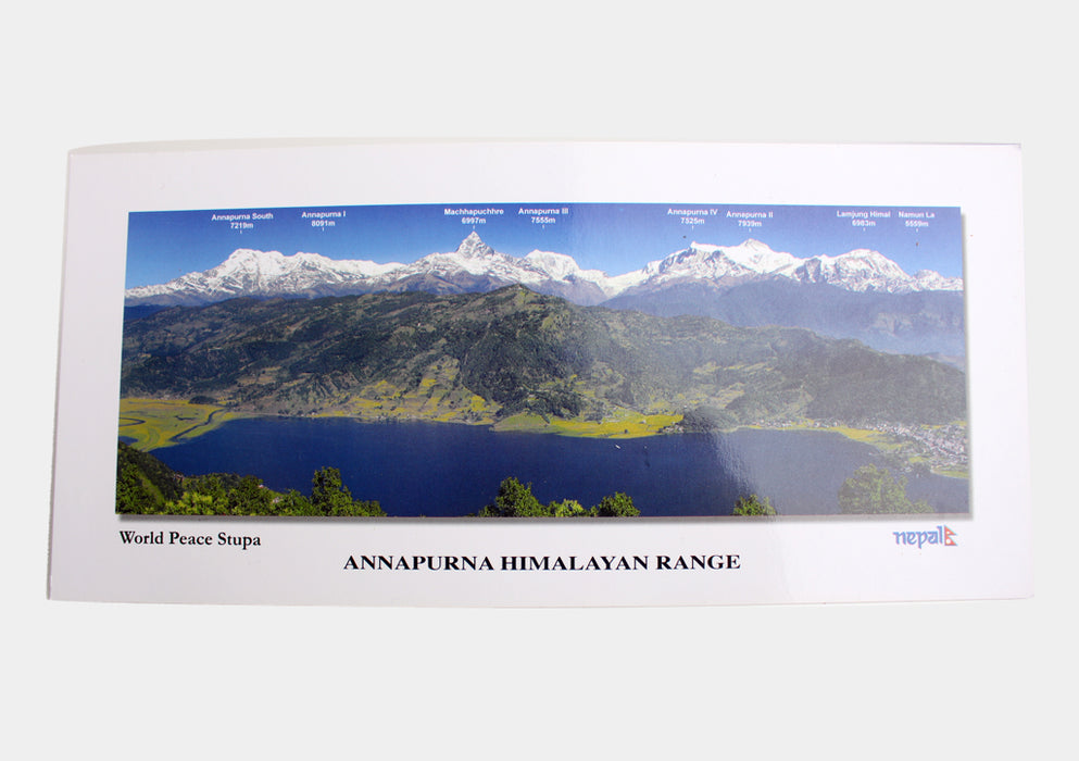A Panoramic View of Annapurna Himalayan Range-World Peace Stupa - nepacrafts