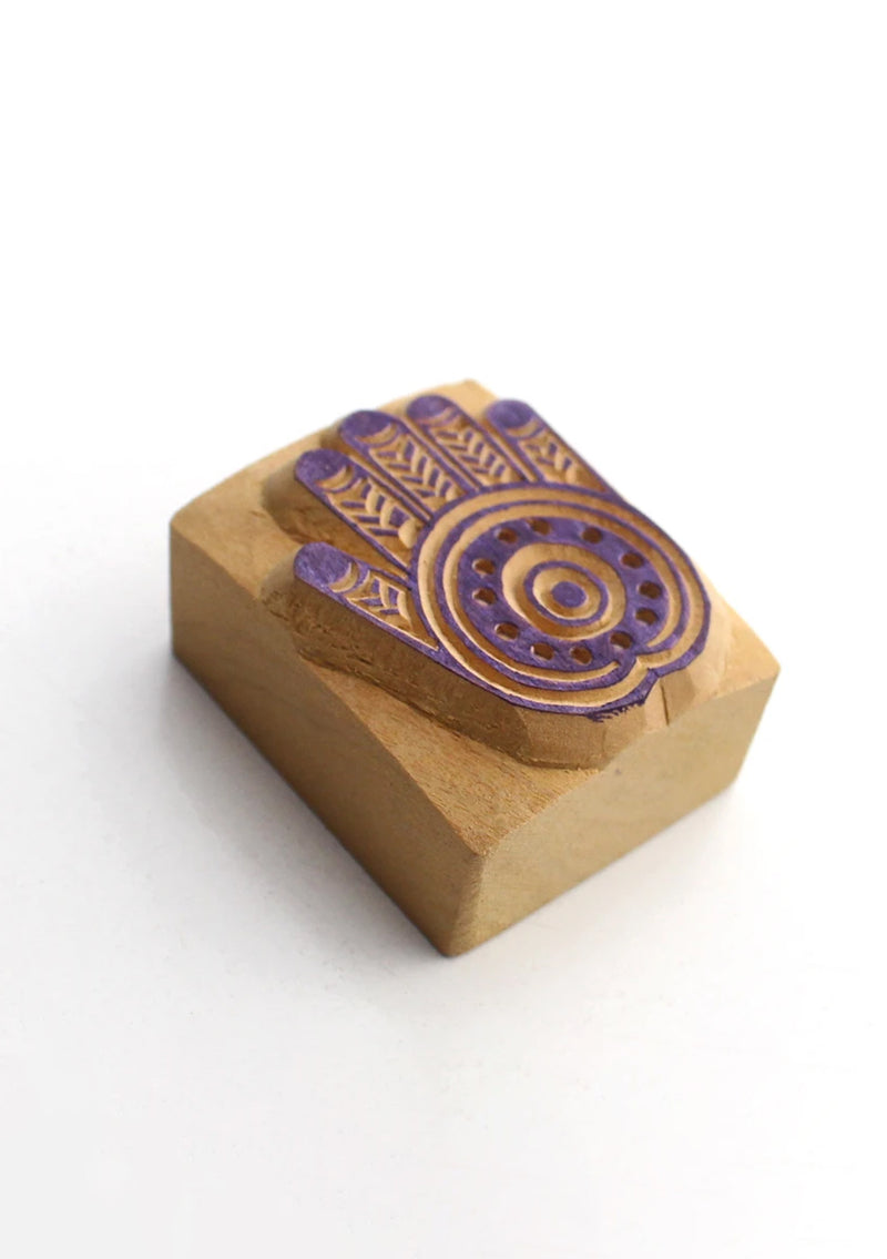 Blessing Palm Wooden Block Print Stamp